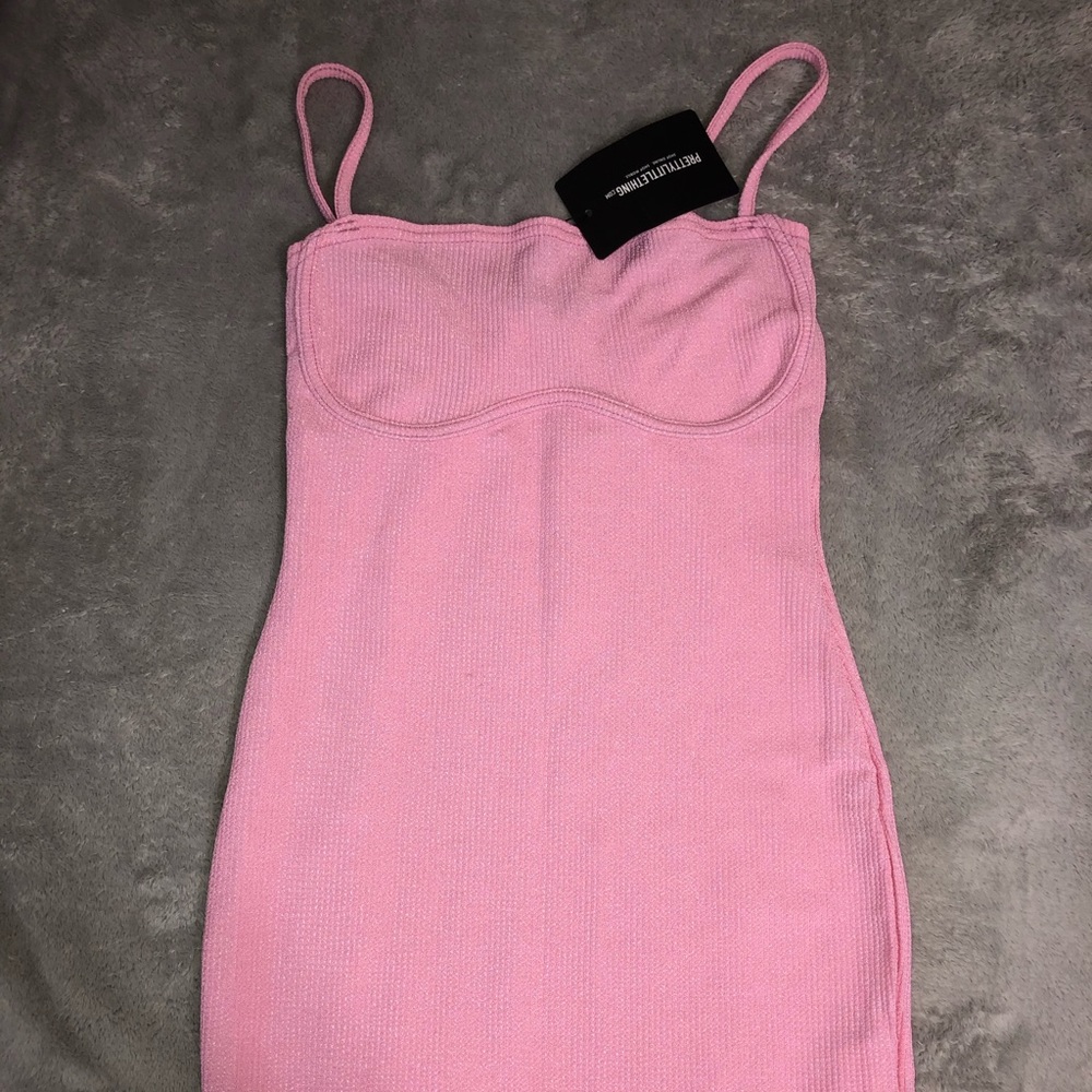 PrettyLittleThing Pink Bodycon Dress